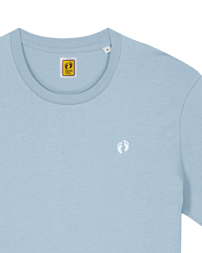 Icon logo t-shirt in 100% organic cotton - Sky blue