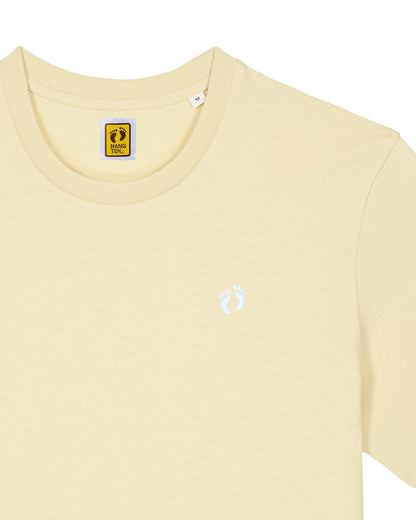 Icon logo t-shirt in 100% organic cotton - Light yellow