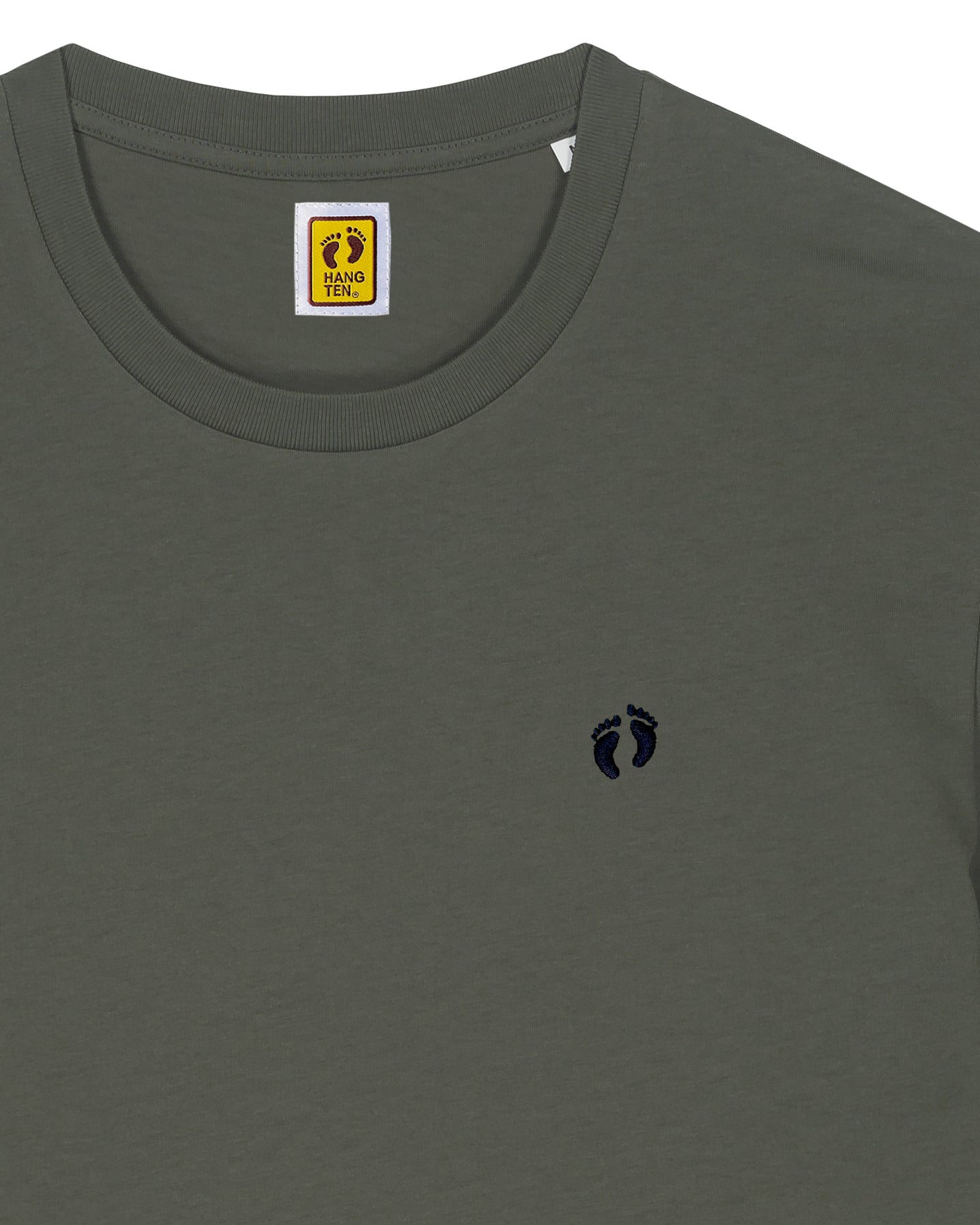 Icon logo t-shirt in 100% organic cotton - Green khaki