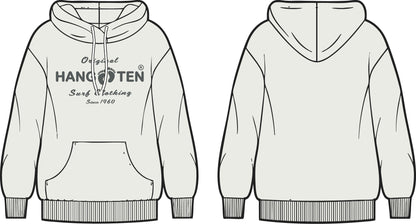 Classic Logo Organic Cotton Hoodie - Off White