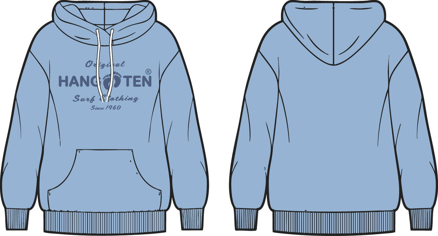 Classic Logo Organic Cotton Hoodie - Powder Blue