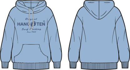 Classic Logo Organic Cotton Hoodie - Powder Blue