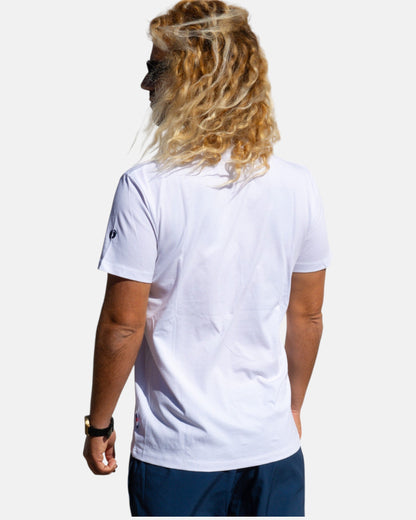 Striped Organic Cotton T-shirt - White