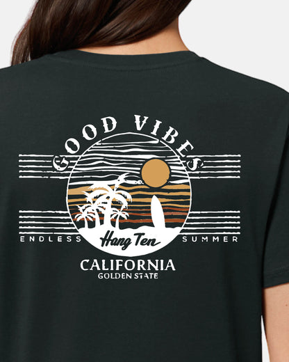 Hang Ten Good Vibes T-shirt W - Black