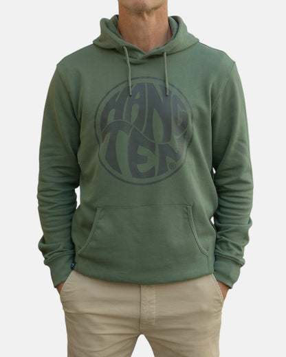 Vintage Logo Organic Cotton Hoodie - Laurel Wreath