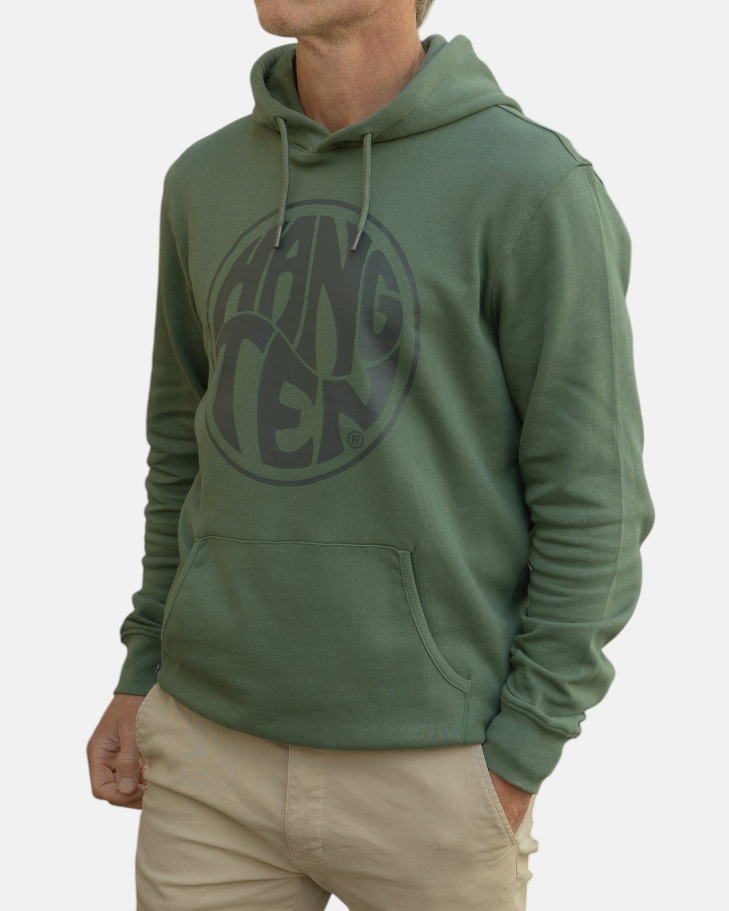Vintage Logo Organic Cotton Hoodie - Laurel Wreath