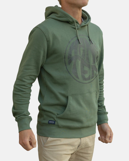 Vintage Logo Organic Cotton Hoodie - Laurel Wreath