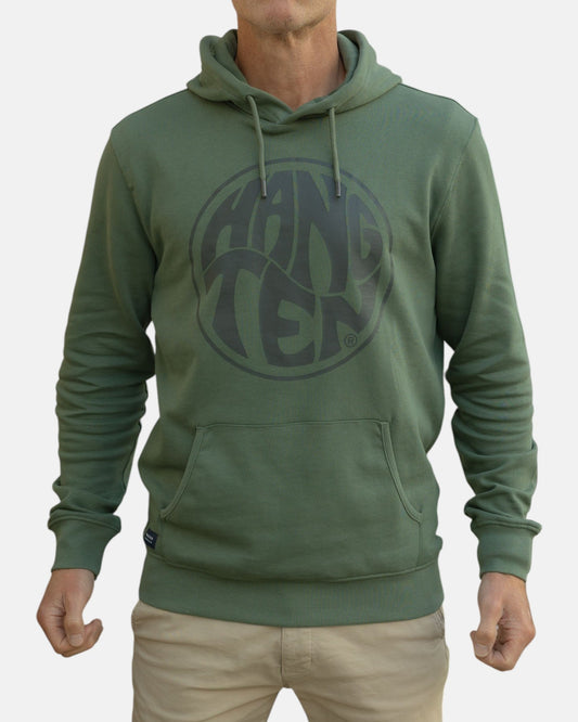 Vintage Logo Organic Cotton Hoodie - Laurel Wreath