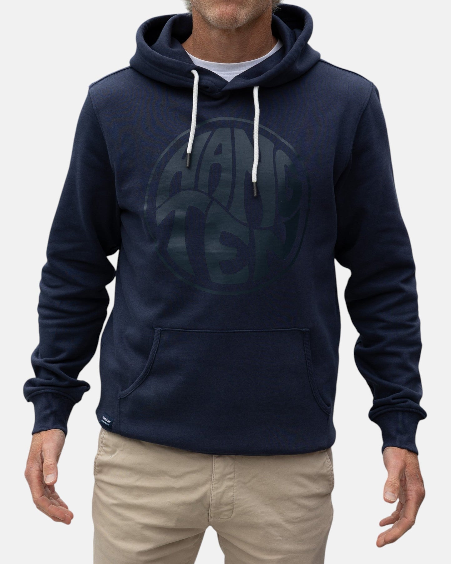 Vintage Logo Organic Cotton Hoodie - Mood Indigo