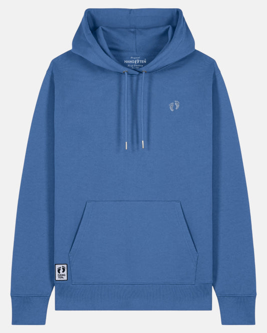 Icon Feet Organic Cotton Hoodie - Mindful Blue W