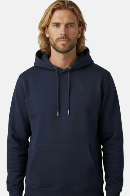 Icon Feet Organic Cotton Hoodie - French Navy