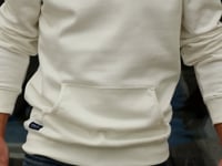 Cross Board Retro Organic Cotton Hoodie - Off White