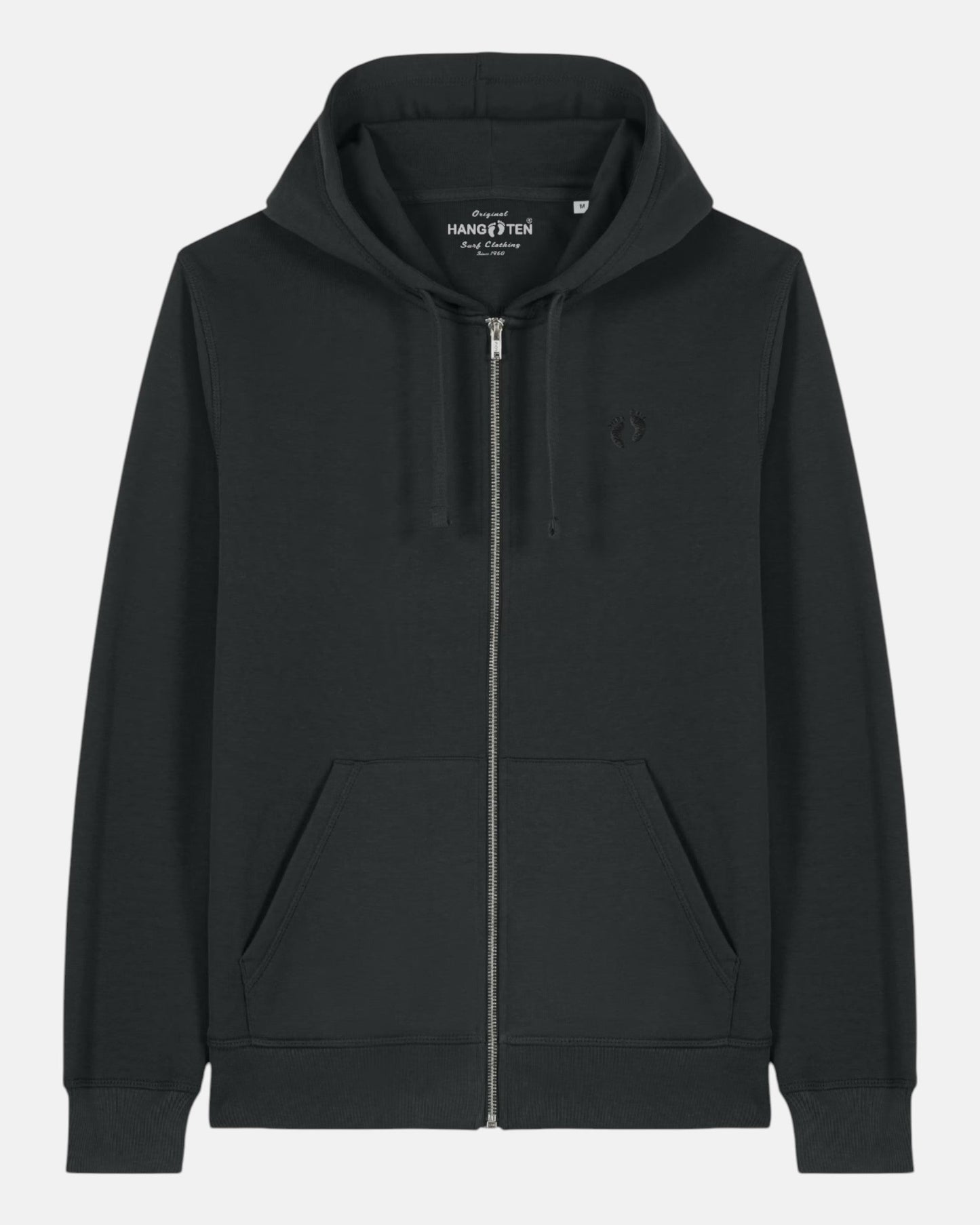 Zip Organic Cotton Hoodie - Black W