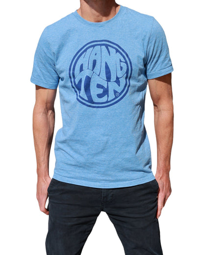 Hang Ten Surfer T-shirt - Heather Blue