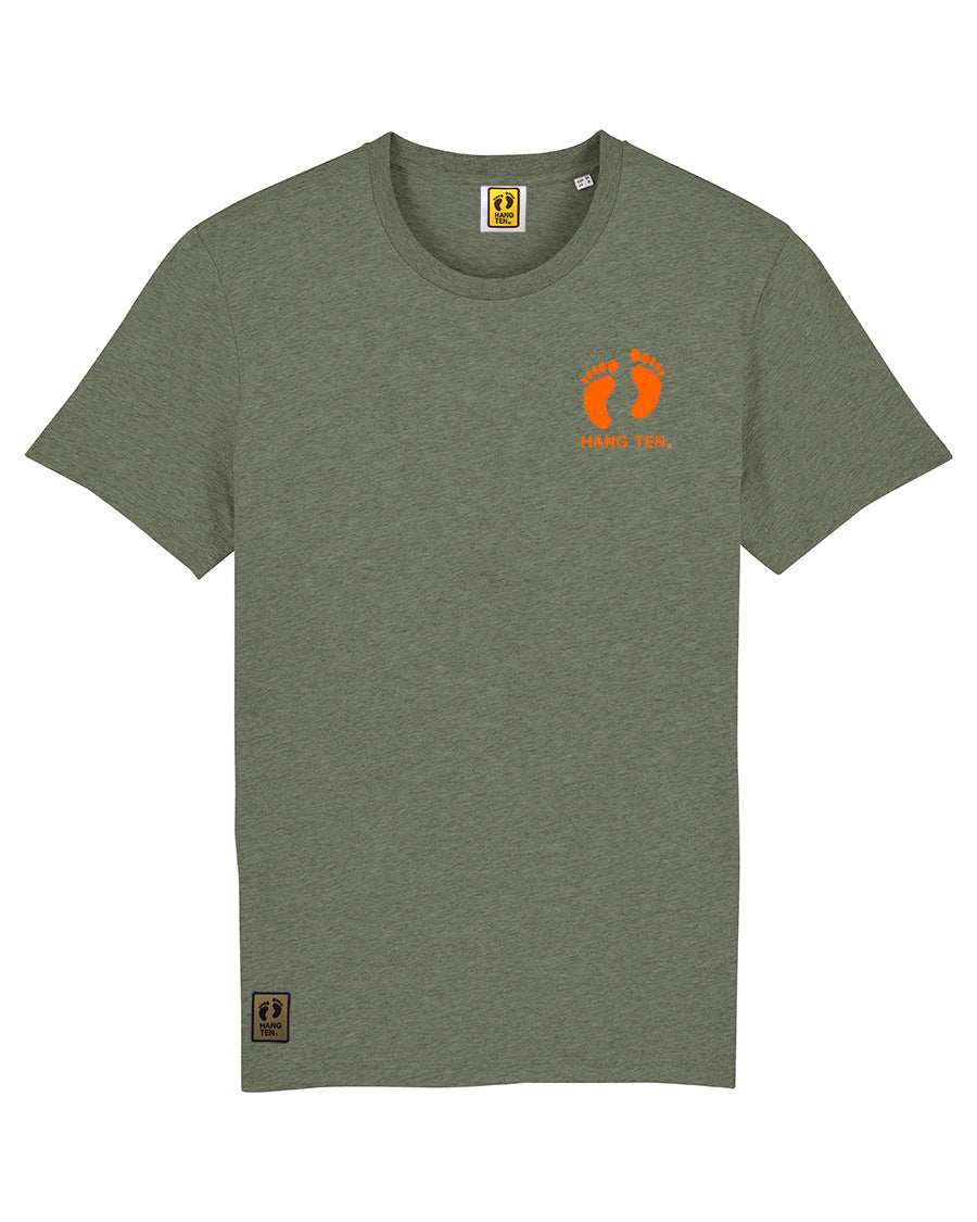 Hang Ten Shaka tshirt - Heather Khaki