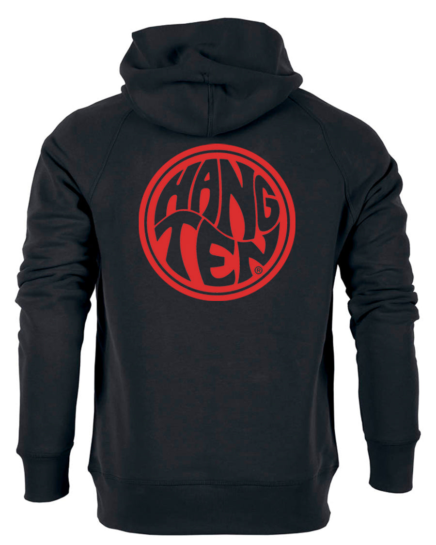 Hang Ten Vinyl Hoodie - Black