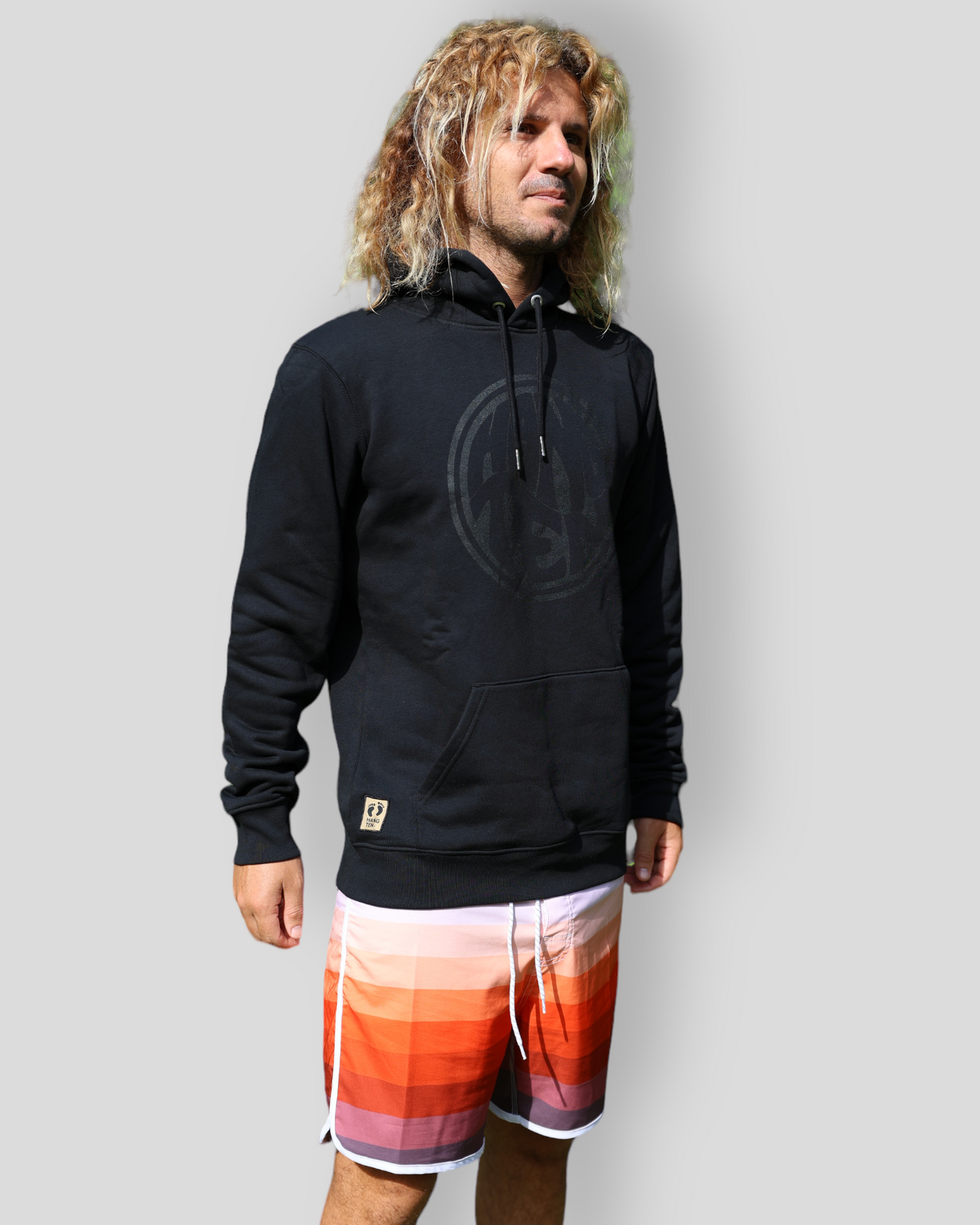 Hang Ten Surfer Hoodie - Black